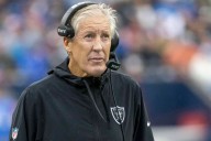 Raiders coach Pete Carroll speaks with media after loss to Chargers