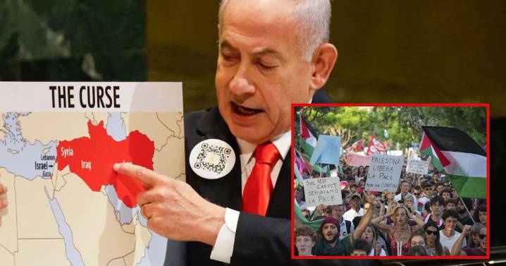 “Es una maldición”: Netanyahu fue boicoteado por países ante la ONU, entre abucheos y abandono de asistentes, mientras daba su discurso contra Palestina