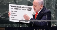 Always a showman, Netanyahu again turns to props and visual aids as he fends off critics at the UN