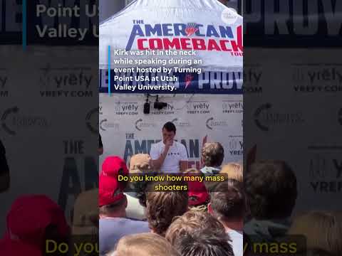 Charlie Kirk shot: Eyewitness video captures moment during debate on Utah campus