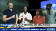 The Rising Crew practices their golf game in West Charlotte!