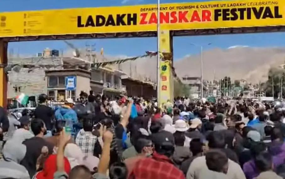 Leh Protest: 50 Arrested, Congress Councillor Phuntsog Stanzin Tsepag Booked