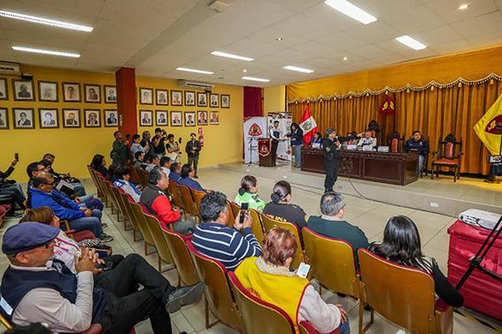 Sesión Ordinaria de Comité Provincial de Seguridad Ciudadana se realizó ayer
