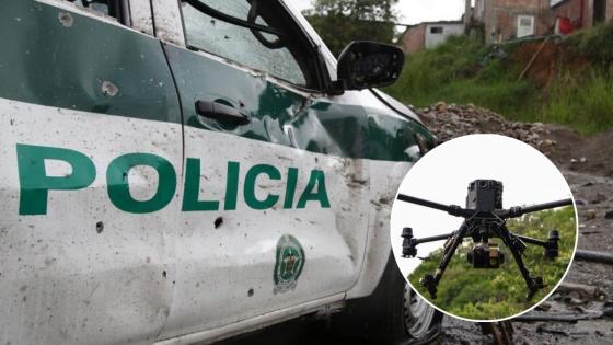 Ataque con drones explosivos en el Cauca deja tres policías heridos