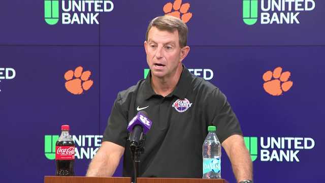 Clemson's Dabo Swinney reviews loss to LSU, looks ahead to Troy