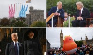 Trump state visit LIVE: US President watches Red Arrows flypast and pays respects at Queen's tomb