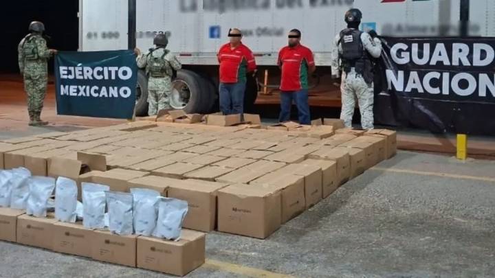 Guardia Nacional segura 1 tonelada de metanfetamina en Sonora