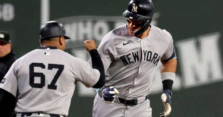 Judge passes DiMaggio, Gil pitches 6 no-hit innings as Yankees beat Red Sox 4