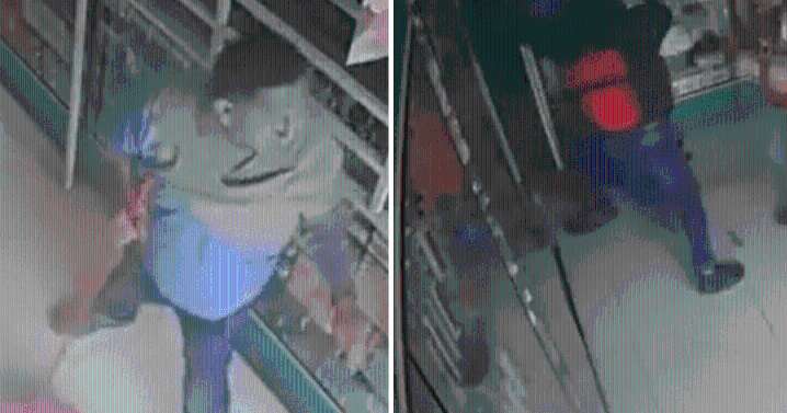 Dueño de botica defiende su negocio a escobazos de delincuentes armados y le rompen la cabeza en SMP