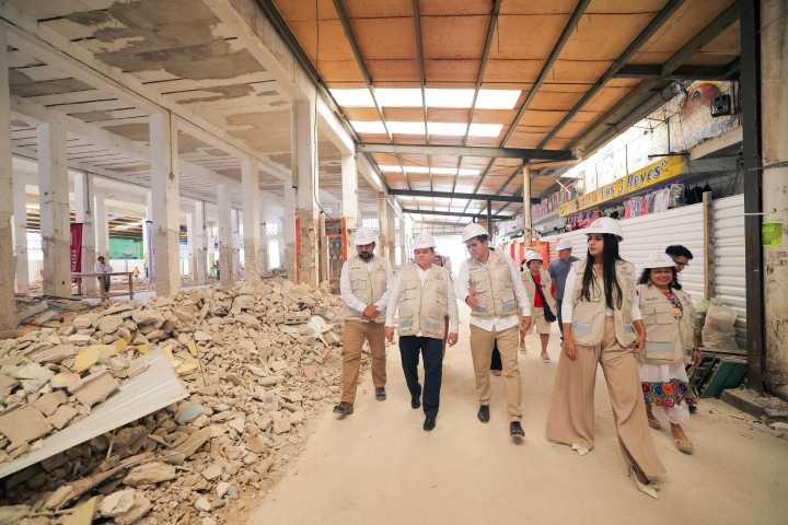 Joaquín Díaz Mena da banderazo a construcción del nuevo mercado municipal en Ticul
