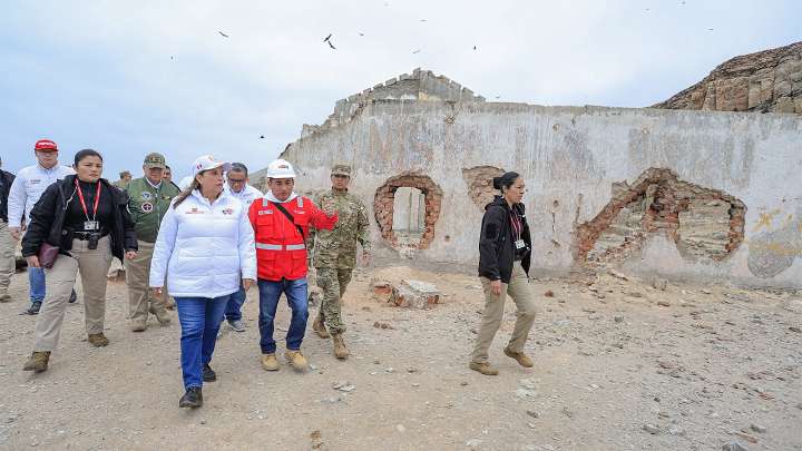 Dina Boluarte visitó la isla El Frontón para su reapertura como cárcel de alta seguridad