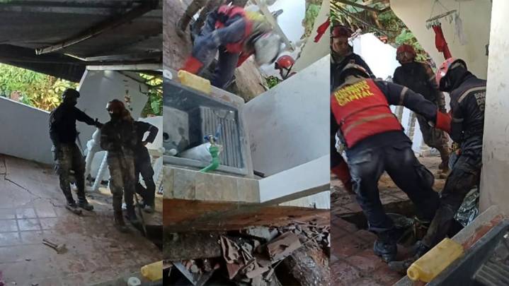 Bomberos de Caracas localizan el cuerpo sin vida de una mujer tras colapso de vivienda en San José de Cotiza