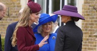 Queen Camilla tells Kate 'shoo' with sweeping hand gesture next to Melania Trump