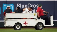 Lourdes Gurriel carted off with apparent right leg injury