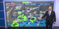 Nice mornings, hot afternoons, isolated shower possible this weekend