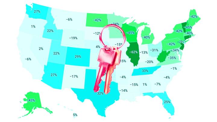 Housing market shift: 14 states where homebuyers have gained the most power
