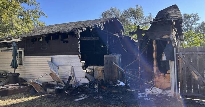 Hutchinson garage damaged by Sunday fire