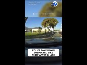 Officer takes down bike thief during chase