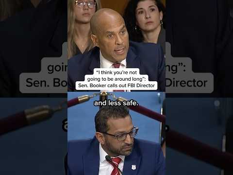 'I think you're not going to be around long': Sen. Booker calls out FBI Director