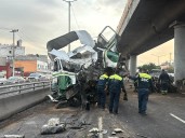 Accidente en Línea B del Metro, ¿afectó estructura del viaducto elevado?