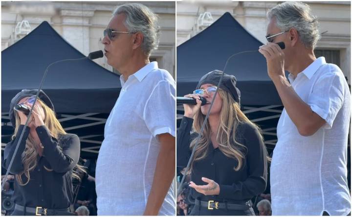 Karol G y Andrea Bocelli abarrotan la plaza vaticana antes de un inédito concierto