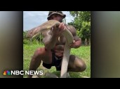 Influencer 'Real Tarzann' under investigation over crocodile wrangling