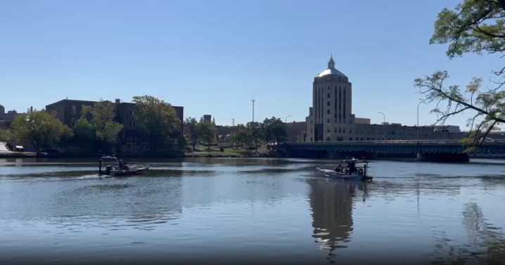 BREAKING: Water rescue in downtown Rockford