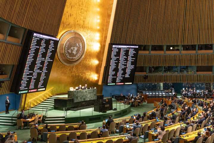The US stands alone at historic UN General Assembly during Israel’s assault on Gaza
