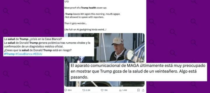 Rumores sobre la salud de Trump: te contamos lo que sabemos al 1 de septiembre de 2025