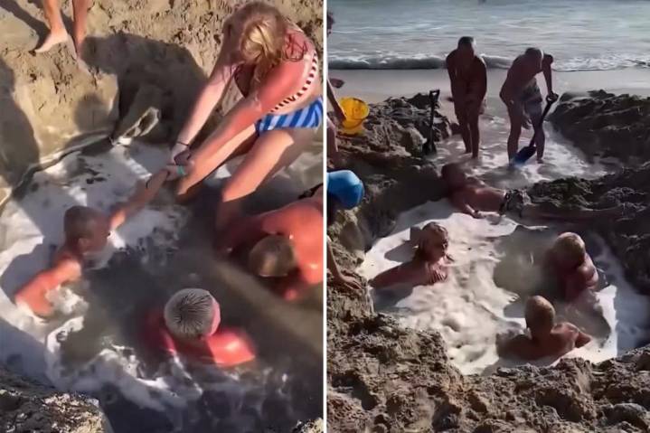 Frantic Calif. beachgoers scramble to save boys trapped in sand hole after it’s filled with water