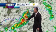 Chance of storms arrives Sunday afternoon