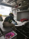 Atienden accidente en Samalayuca; una persona resultó lesionada tras caer de cuatrimoto
