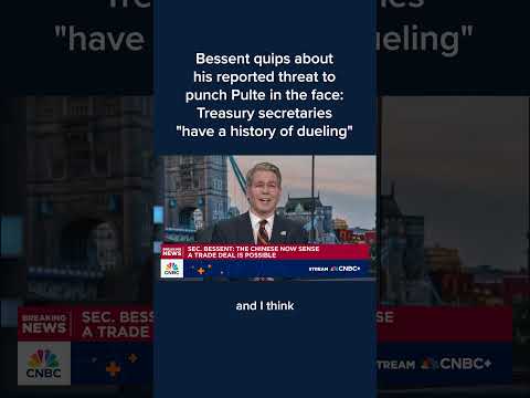 Bessent on his reported threat to punch Pulte: Treasury secretaries 'have a history of dueling'