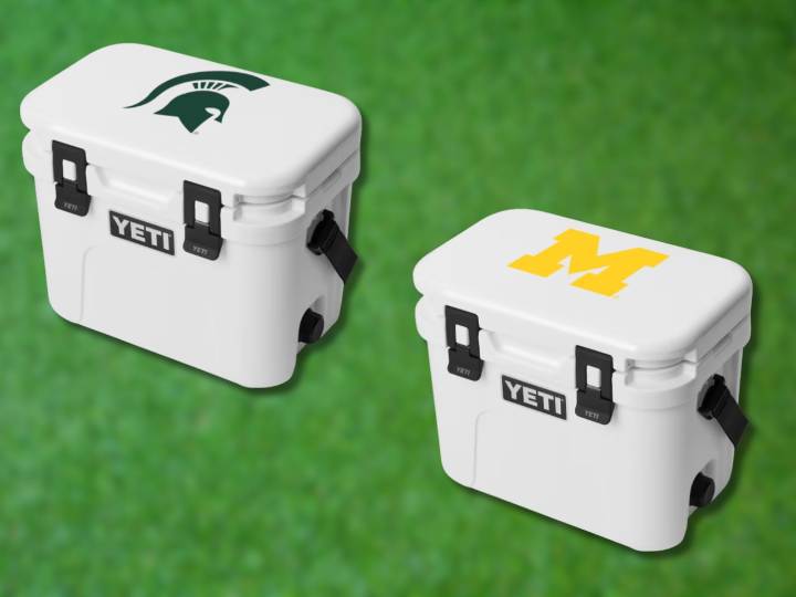 These new Michigan and Michigan State YETI coolers are what every tailgater needs this season