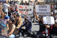 Inmigrantes protestan ante el Parlamento mientras crece la derecha radical en Portugal