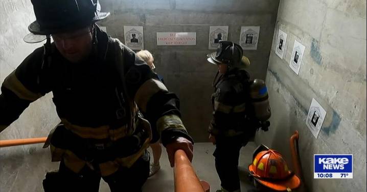A behind the scenes look at the Wichita 9/11 Memorial Stair Climb
