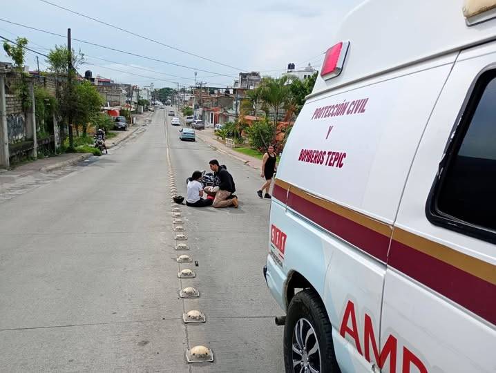 LO QUE NO SE VEN TEPIC CHOQUE DE MOTOS POR ALCANCE