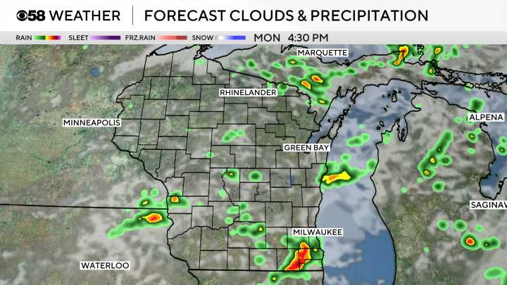 Prevalent, pesky showers and thunder will lead us into a new work week and the start of fall