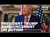 President Trump speaks on autism findings
