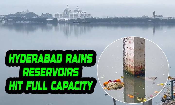 Hyderabad Rain: Heavy Inflows Push Hussain Sagar to Full Tank Level; Osmansagar and Himayatsagar Also Under Watch
