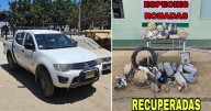 Sullana: Policía recuperó camioneta y materiales robados a empresa Enosa en Jíbito