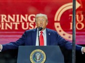 Donald Trump to Rebecca Dunn: Who said what at Charlie Kirk’s memorial?
