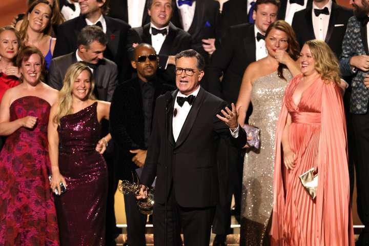 Emmys 2025: Stephen Colbert’s Outstanding Talk Series win signaled something bigger.