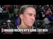 Sabrina Ionescu says Natasha Cloud was ‘everything for us’ in Liberty’s Game 1 win