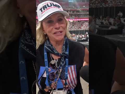 State Farm Stadium is packed full of people for the Charlie Kirk Memorial