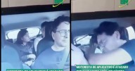 VIDEO: Pasajero ataca con machete a chofer de taxi de app por tener cámara de seguridad