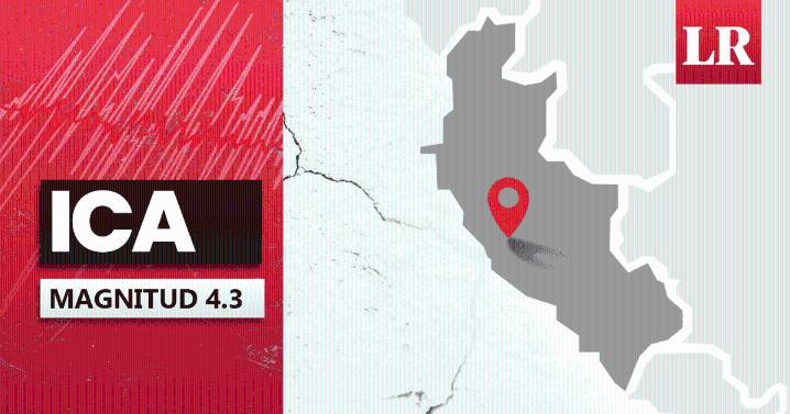 Temblor de magnitud 4,3 se sintió en Ica hoy, según IGP
