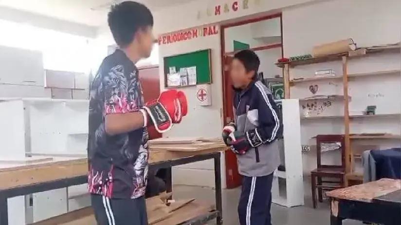 Junín: docente es investigado por presuntamente promover peleas de box entre escolares