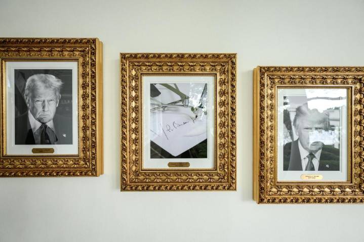 Trump reemplaza retrato de Biden por una firma con ‘autopen’ en la galería presidencial