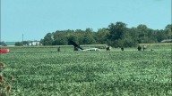 Forced landing in field near Wood County airport results in minor injuries to BGSU student pilot, FAA examiner